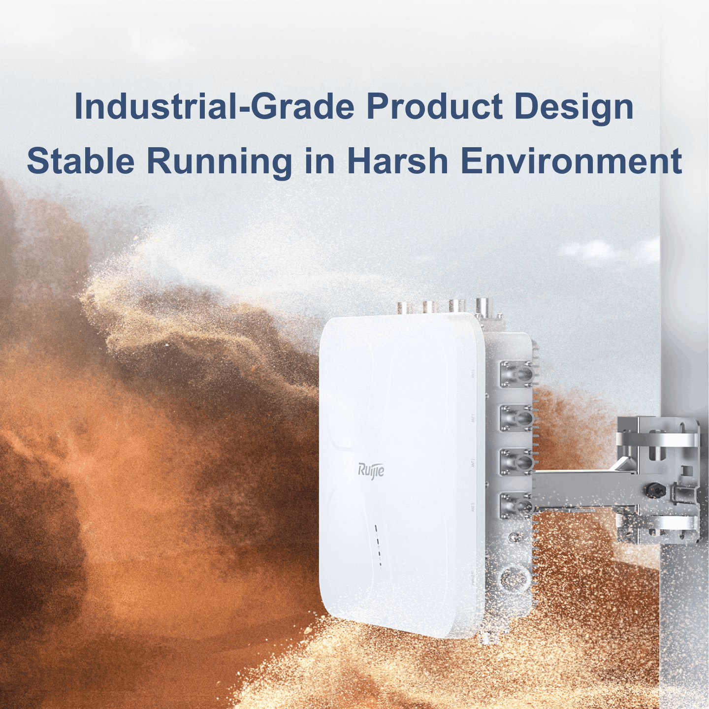 RG-AP680-AR, Wi-Fi 6 Quad-Radio 10.755 Gbps High-Density Outdoor Access Point