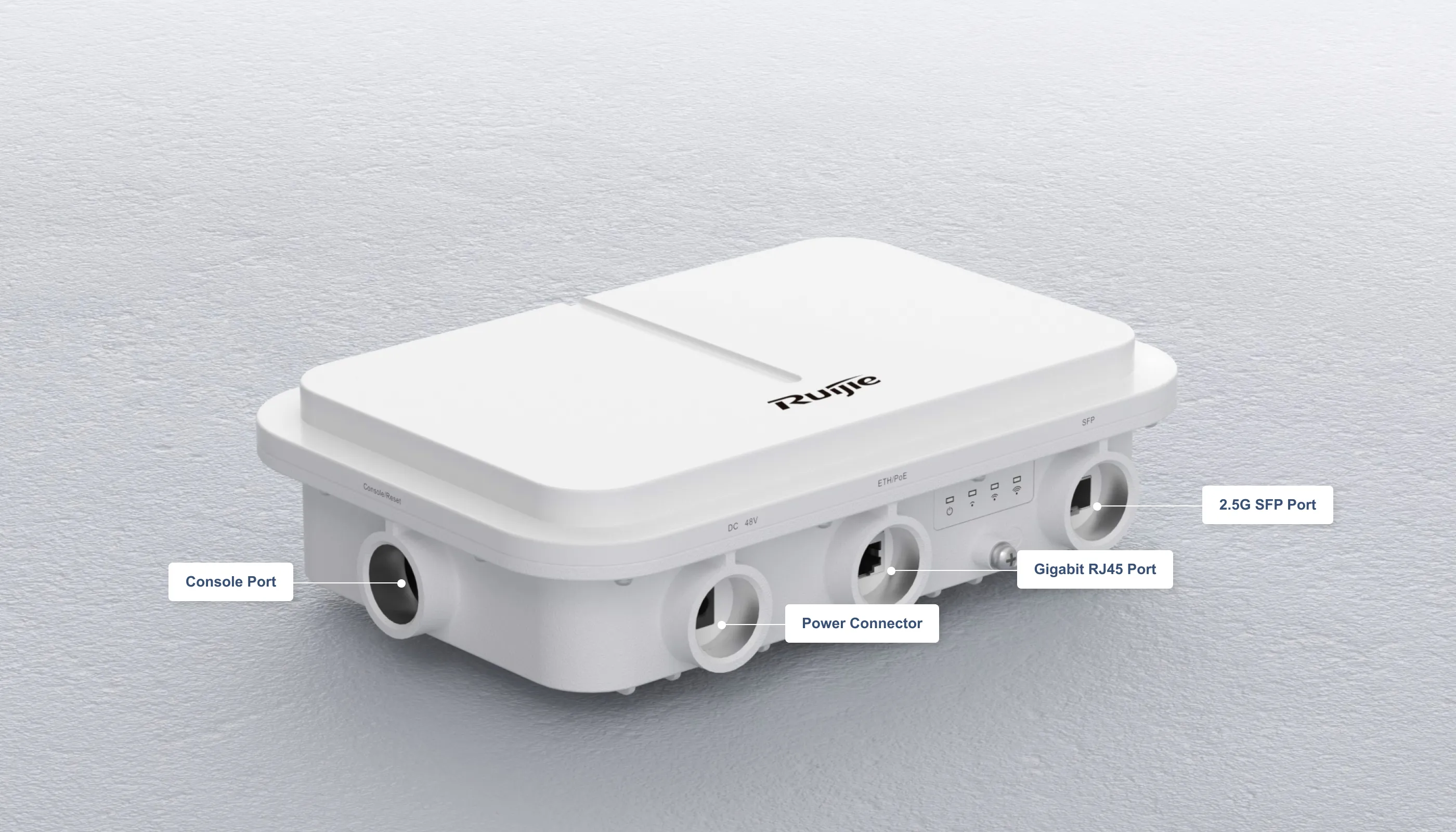 RG-AP680-O(V3), Wi-Fi 6 Dual-Radio 2.976 Gbps Outdoor Access Point, Omnidirectional Antennas