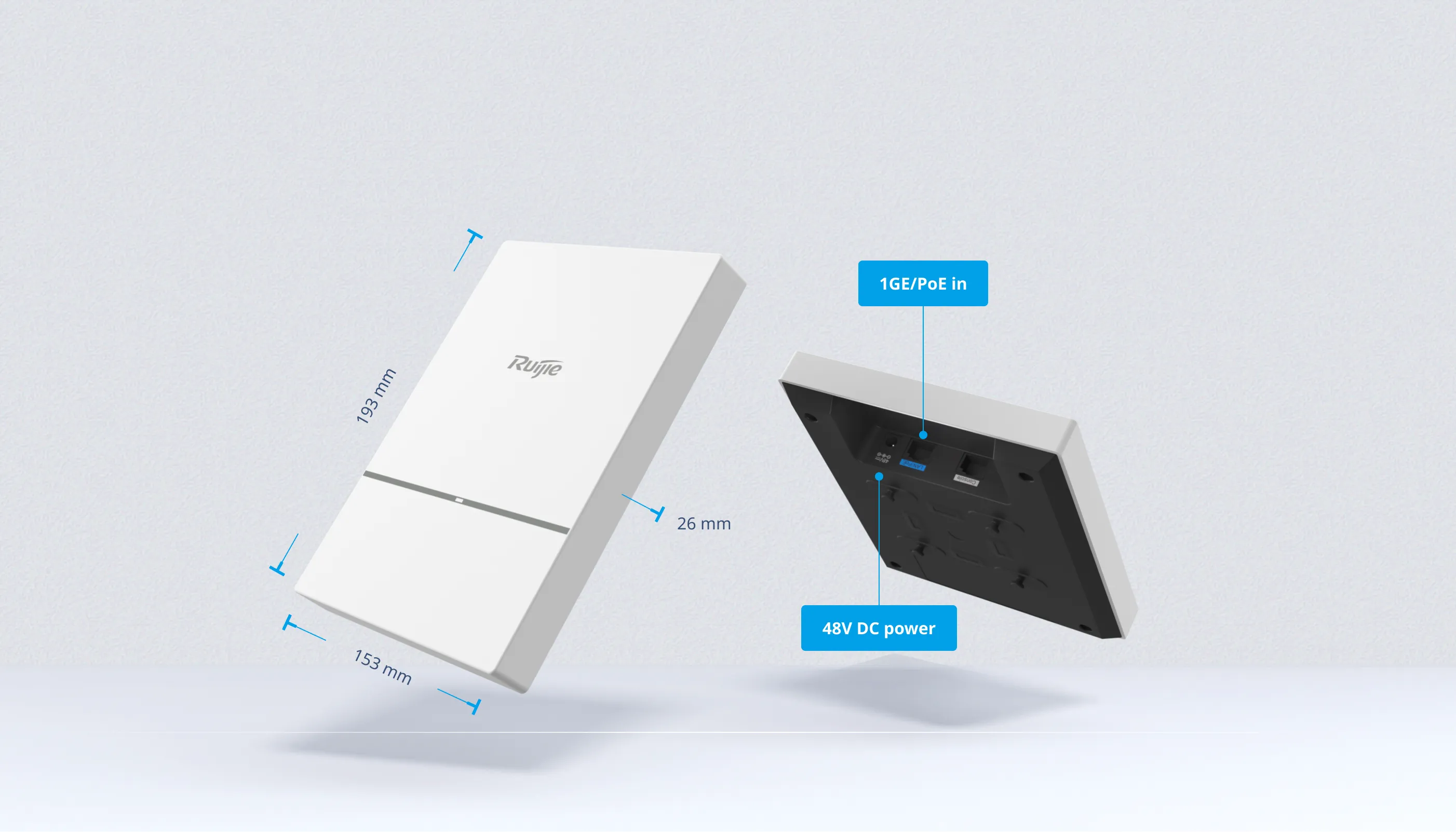 RG-AP820-L(V2), Wi-Fi 6 Dual-Radio 2.402 Gbps Indoor Access Point