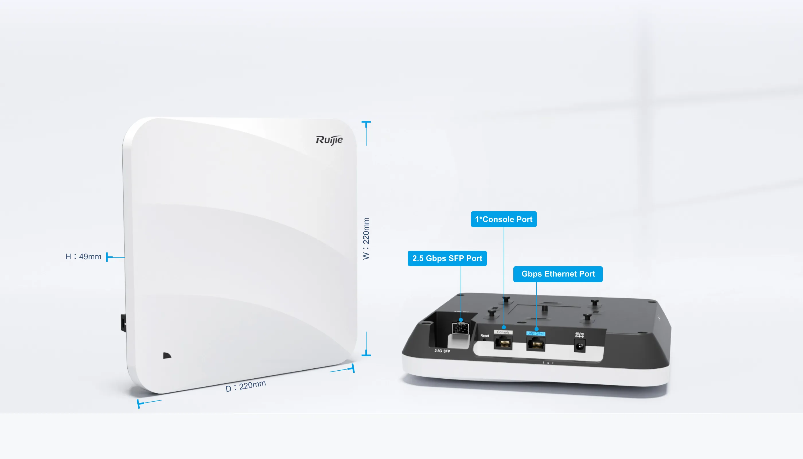 RG-AP820-L(V3), Wi-Fi 6 AX3000 Indoor AP