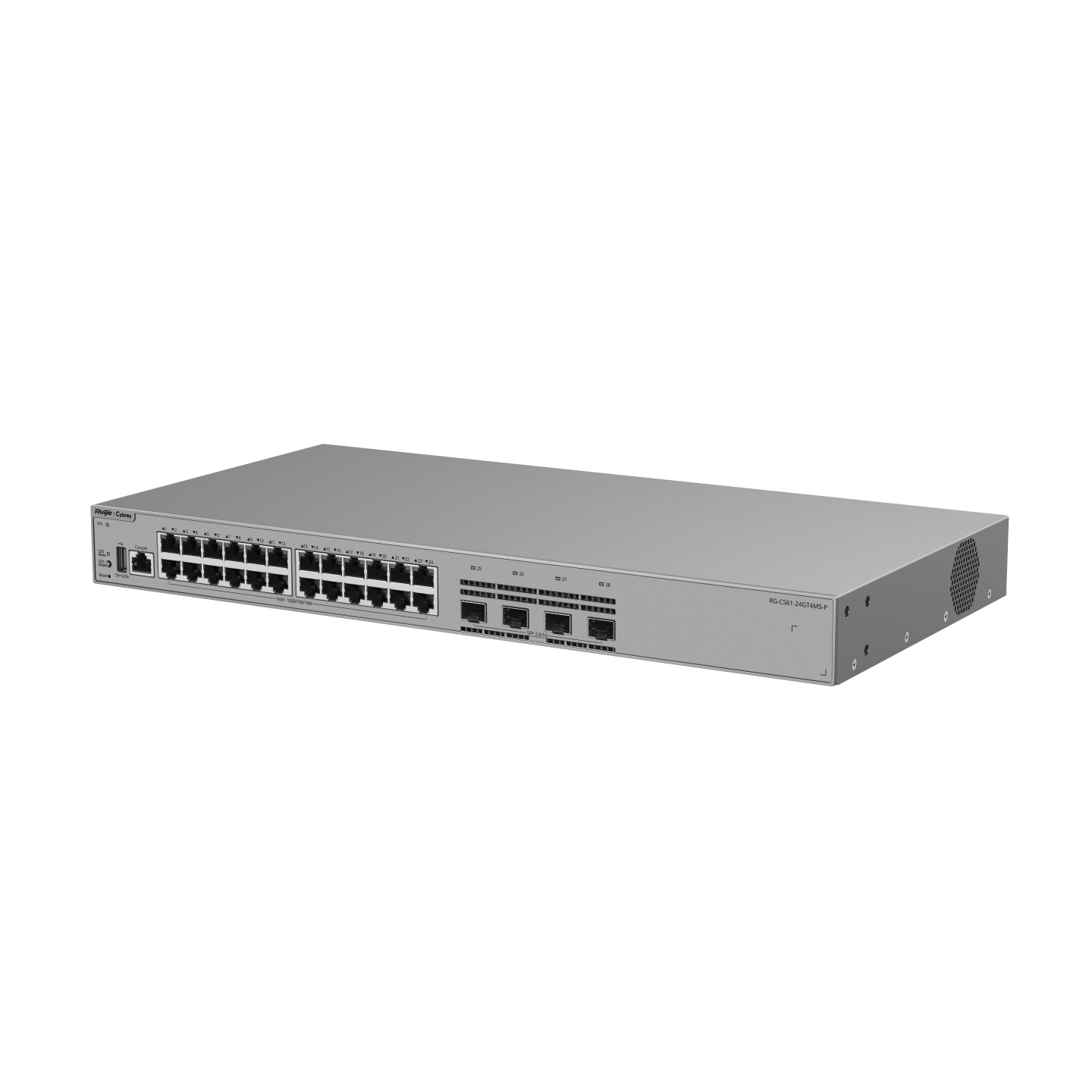 RG-CS61-24GT4MS-P, Layer 3 Access Switches with 2.5G Uplinks