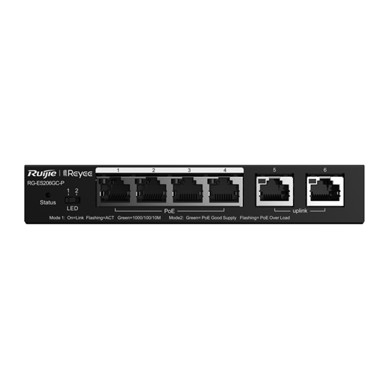 Reyee RG-ES206GC-P 6 Port Gigabit PoE Switch