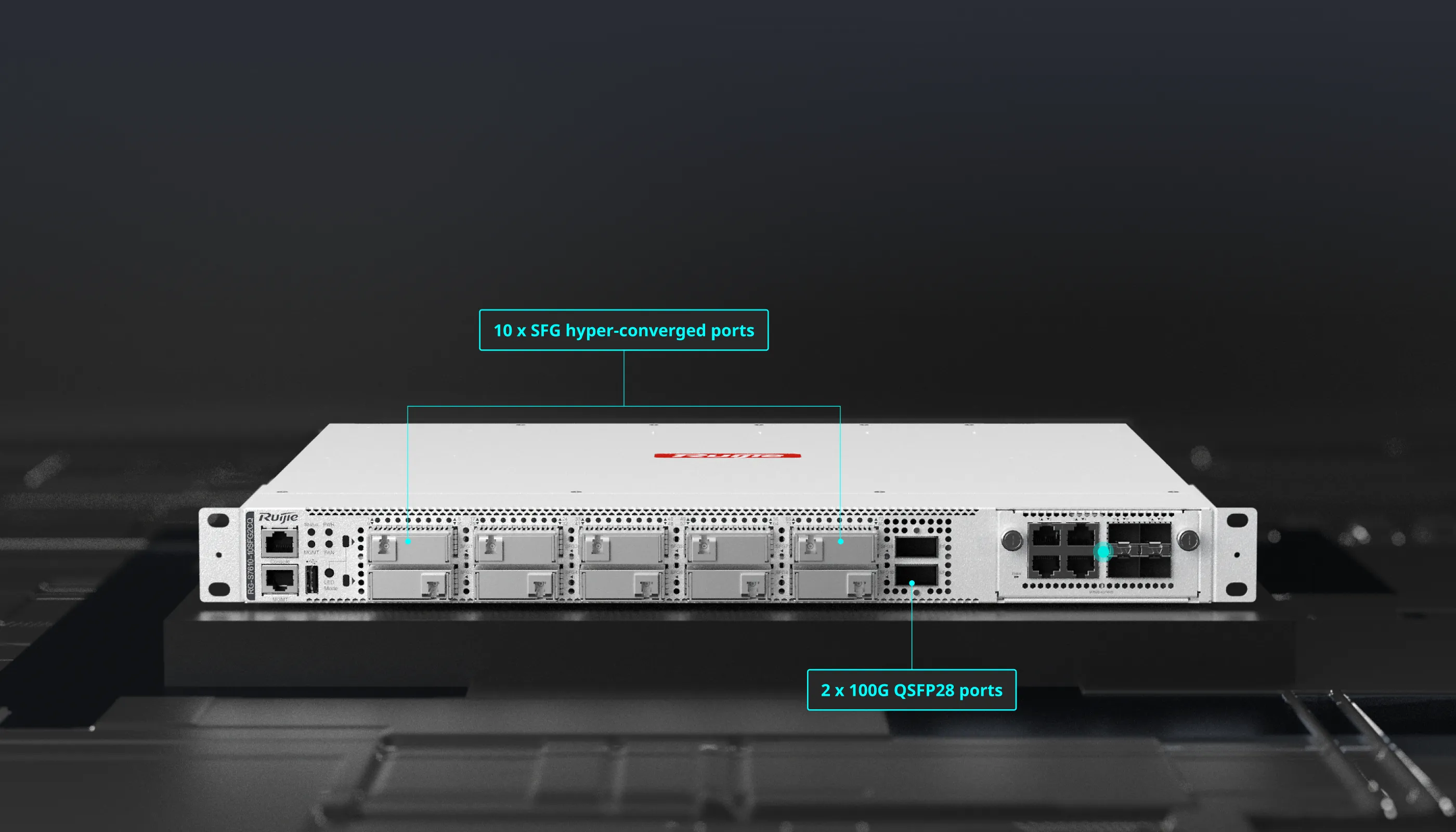RG-S7610-10SFG2CQ 1 U Ultra High-Density CWDM Fixed Core Switch